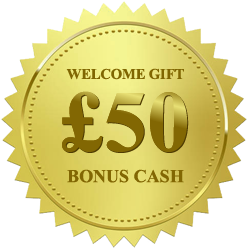 Gold Badge - Welcome gift, £50 Bonus Cash